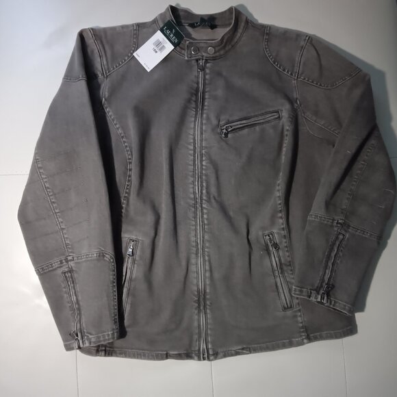Lauren Ralph Lauren Jackets & Blazers - Lauren Ralph Lauren Denim Moto Jacket 18W NWT VTG